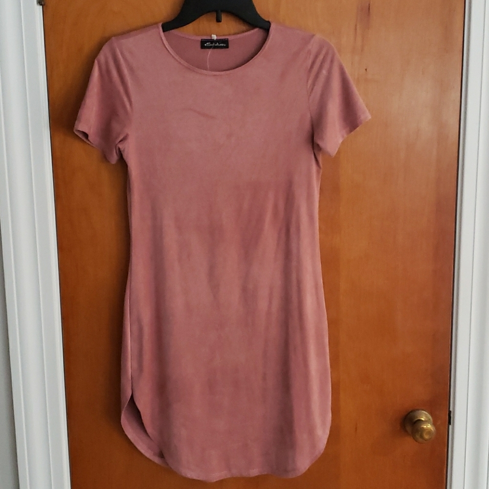 Suede-like dress